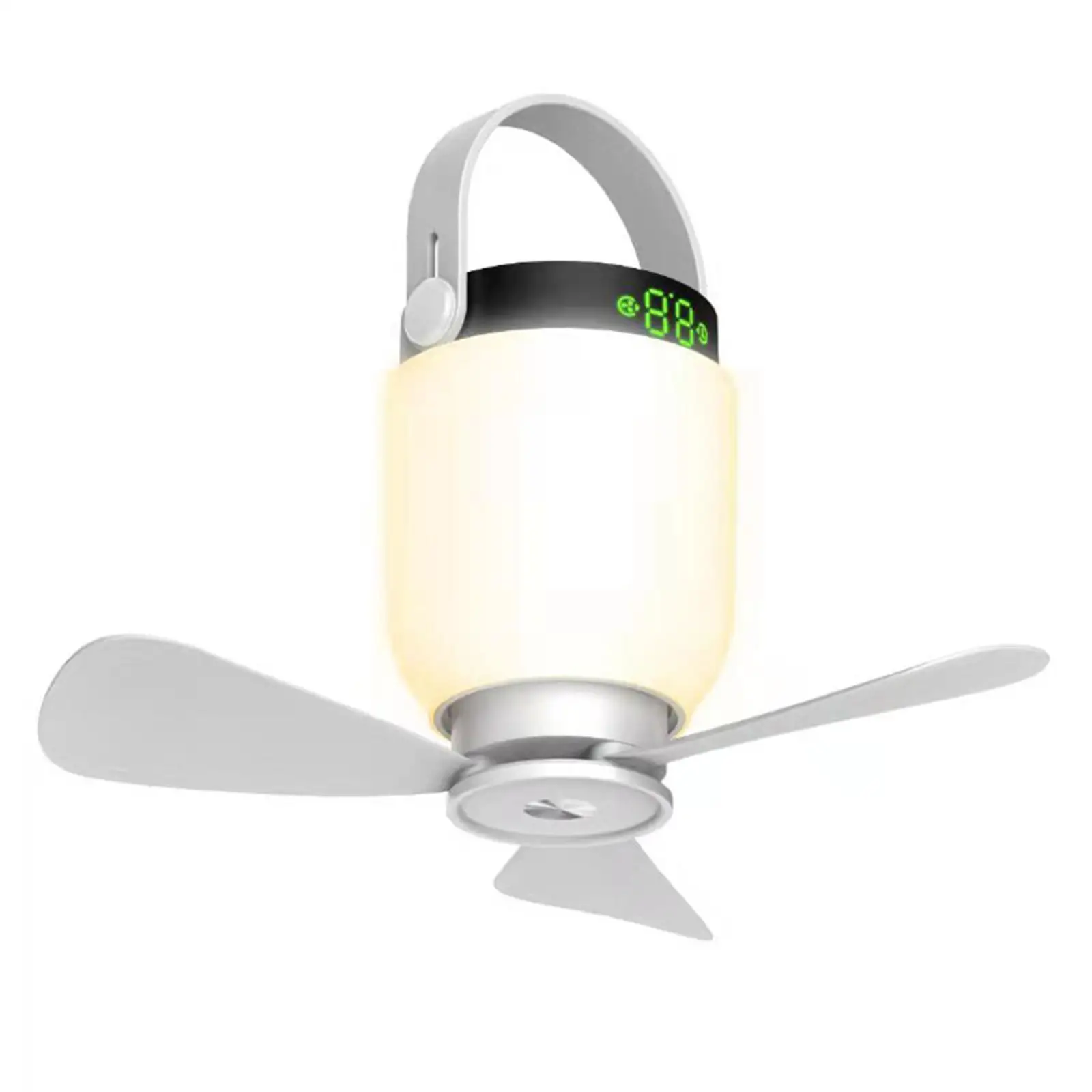 

8000mAh Camping Fan Light USB Rechargeable Remote Control Timing Fan 4 Gears Tent Ceiling Fan With LED Lamp Portable Fan