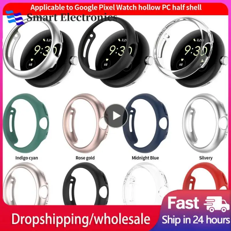 

For Google Pixel Watch Protective Case Dust And Fall Prevention Screen Saver Watch Protection Shell Electroplating Tpu