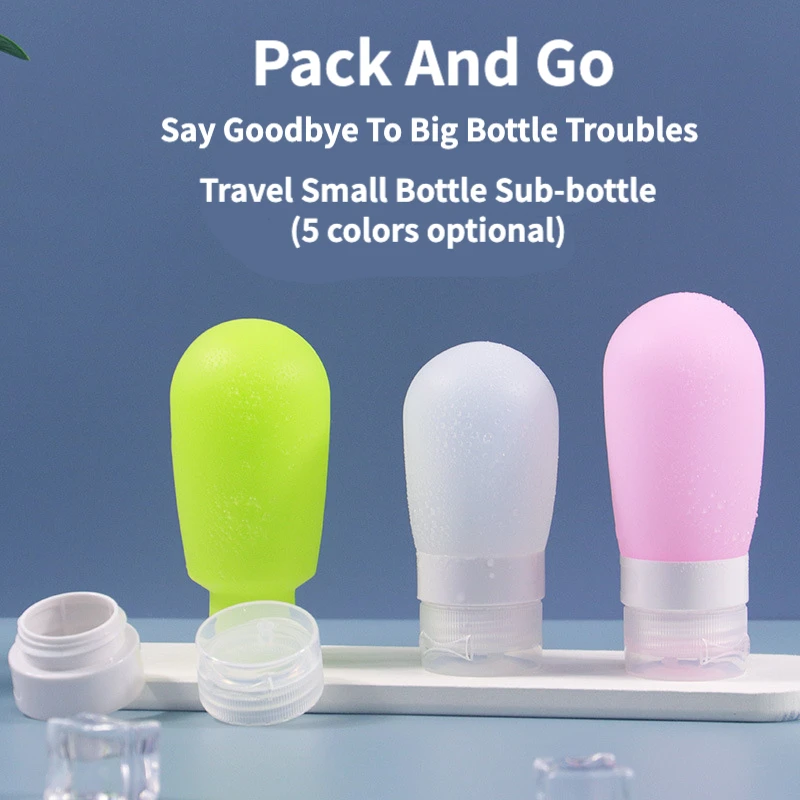 

30ml/60ml/80ml Silicone Travel Dispenser,Portable Lotion Bottle,Shampoo Dispenser,Travel Small Bottle,Soft Silicone Dispenser