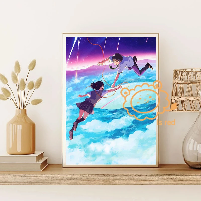 zę imię Suzume Anime plakat filmowy Japońskie anime Druk na płótnie Dekoracja ścienna Malarstwo do dekoracji pokoju domowego