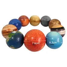 10x Solar System Planet Balls Solid Sponge Soft Ball Eight Planetary Balls Educational Model for Table Decor Kids Toys