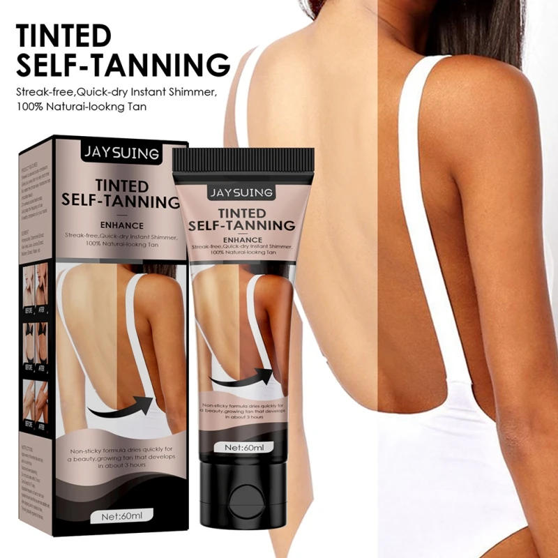 

60ml Natural Tan Mousse Long Lasting Bronze Fake Tan Body Lotion Sunless Self Tanning Lotion Organic Self Tanner TSLM1