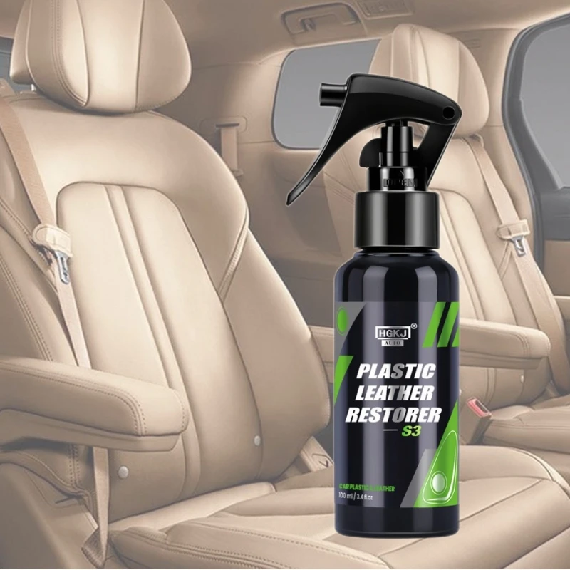 

Car Internal Leather Repair Liquid Plastic Coating Refurbished Liquid Long-lasting Polishing Glossy Refurbished Cleaning Spray