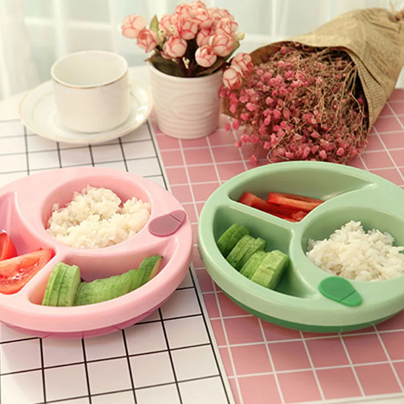 

Children's Tableware Baby Learning Dishes Non-slip Food Feeding Bowl PP Kids Assist Food Bowl With Suction Cup Baby Feeding Dish
