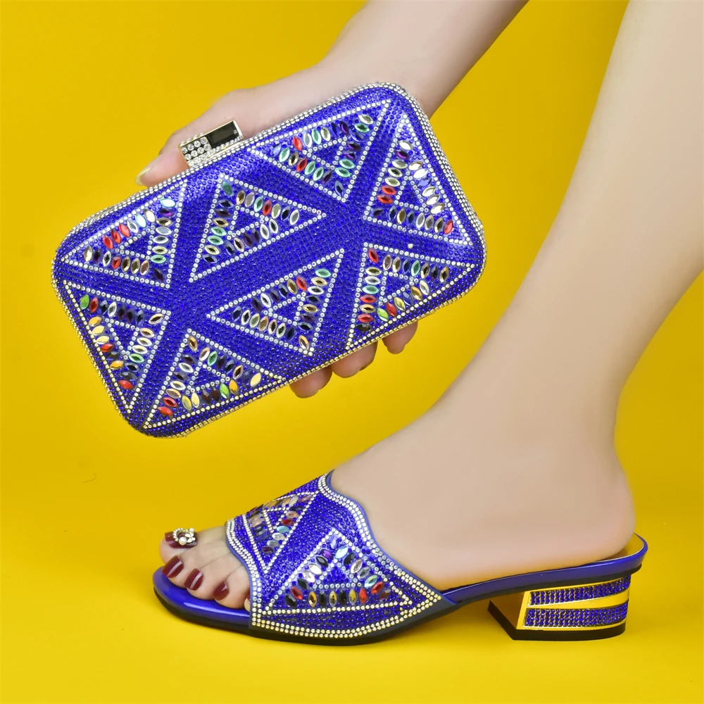 Doershow хорошая цена африканская Свадебная обувь Итальянская с подходящими сумками