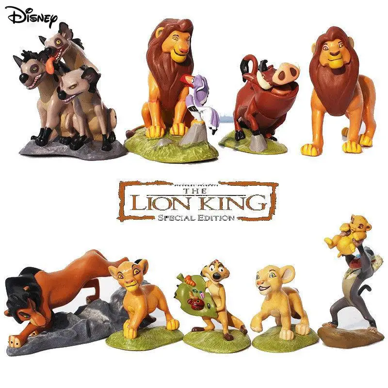 

Disney Movie Lion King Simba Action Figures Cartoon Doll Toy Ornament Anime Characters Toy Model Decoration Children Set Gift