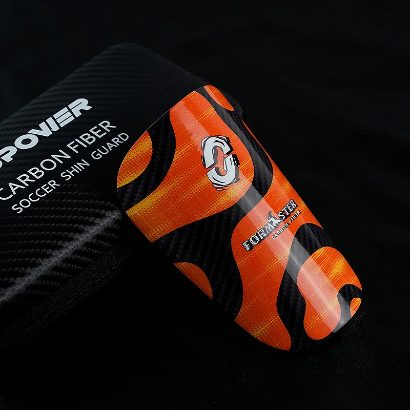 Oupower-Carbon Fibre Soccer Щитки для голени Сверхлегкие Дышащие Профессиональные