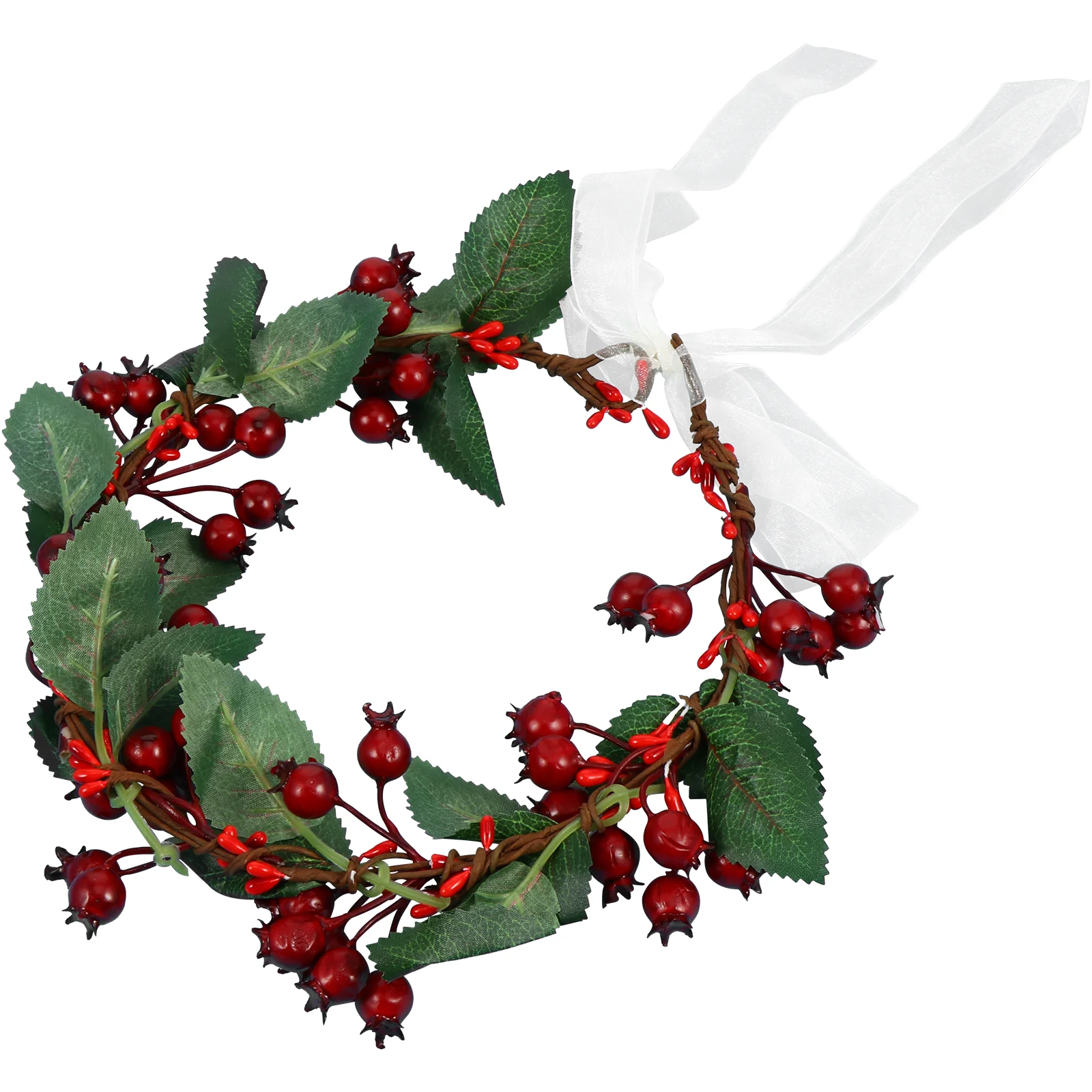 

1 pc Garland Headdress Holiday Christmas Berry Beach Wreath Headpiece for