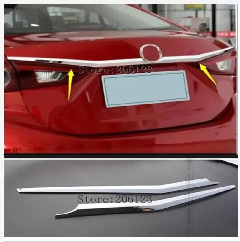 

Хромированная накладка на крышку багажника для Mazda 3 Axela Sedan 4dr 2014 2015 2016 2017 2018