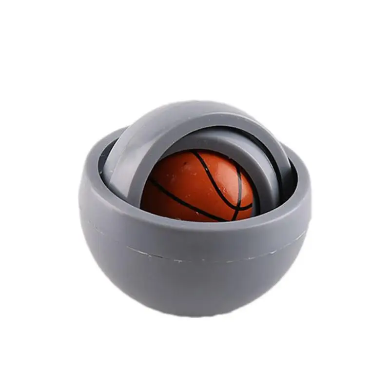 

3D Gyro Spinner Ball Toy Portable Multi-layer Rotation Relieve Boredom Football Basketball Fingertip Decompression Toy