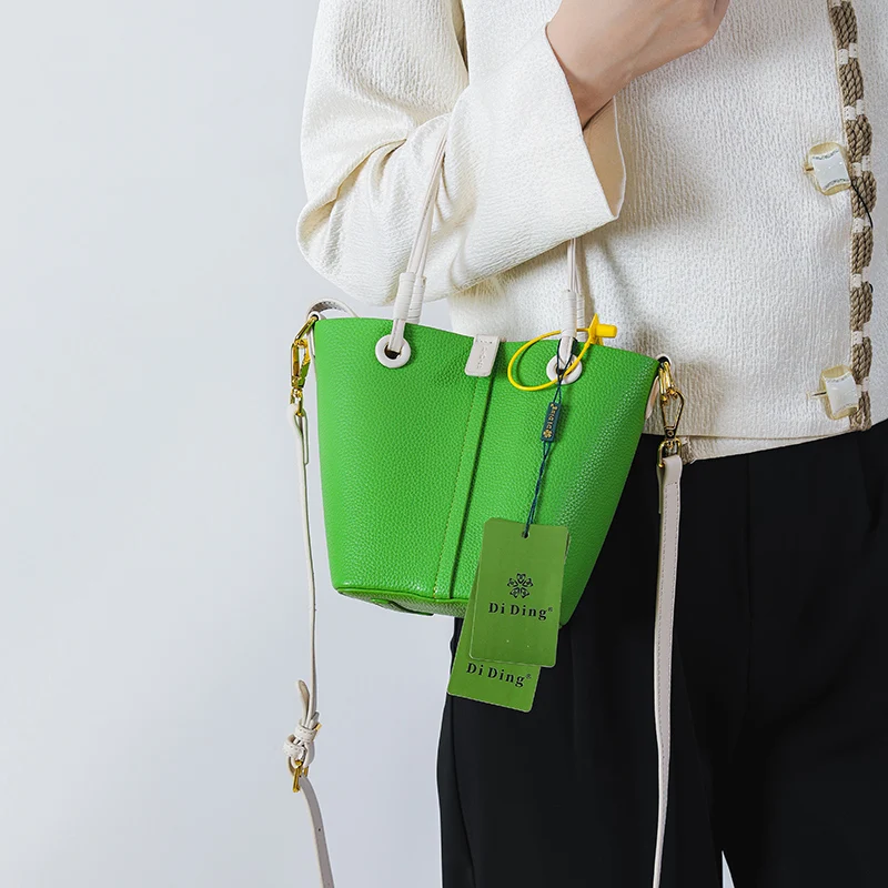 Fashion New Style Women's Handheld Crossbody Bucket Bag High Quality Female Student Small Size Vegetable Basket Shoulder Bag