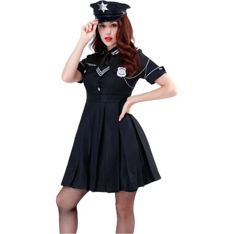 Сексуальный полицейский костюм, Клубная одежда, фэнтезийная форма, косплей, карнавал, Хэллоуин, необычное платье