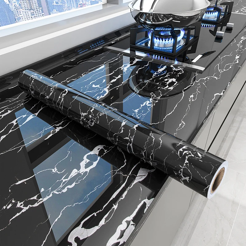 Самоклеящаяся мраморная виниловая настенная бумага рулон мебели декоративная