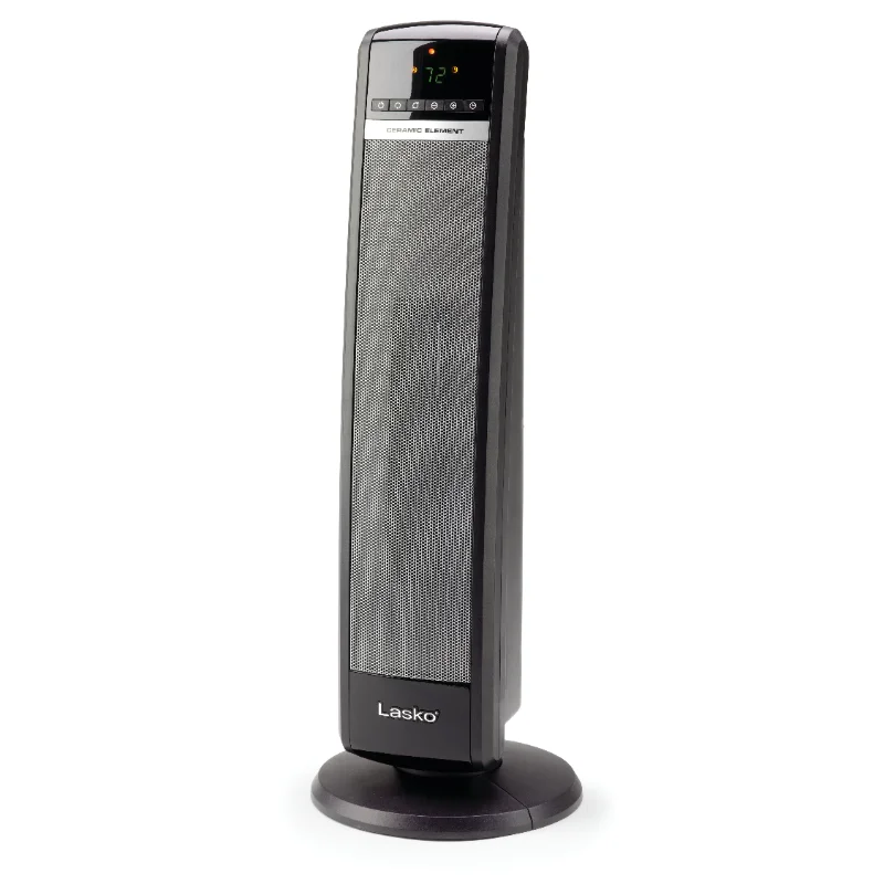 1500W Ceramic Electric Tower Space Heater with Remote Control, CT30750, Black