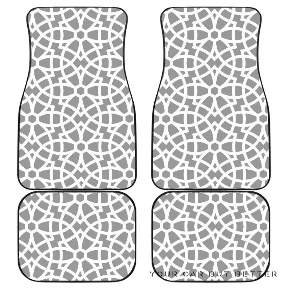 

Arabic Gray Pattern Front And Back Car Mats 045109