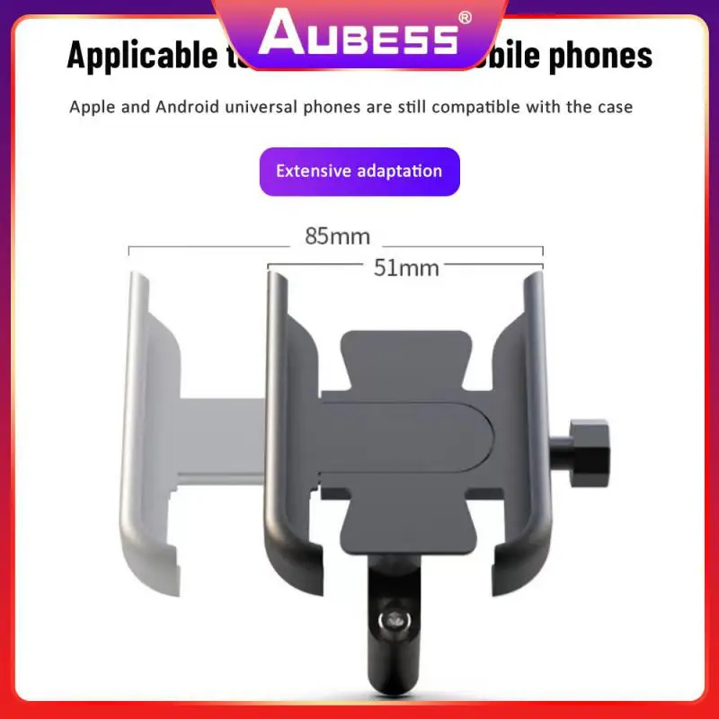 

Shake-proof 4.5-6.5 Inch Bicycle Phone Bracket Shock-proof Car Phone Holder Mobile Phone Bracket Bicycle Accessories Metal