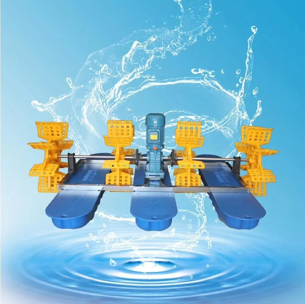 WEDO 750W 1HP Однофазный пластиковый аэратор с двумя крыльчатками и водяными колесами