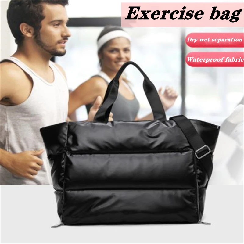 

Women Gym Sports Bag Waterproof Swimming Yoga Mat Pink Weekend Travel Duffle Bags for Women Sport Fitness Shoulder Handbag