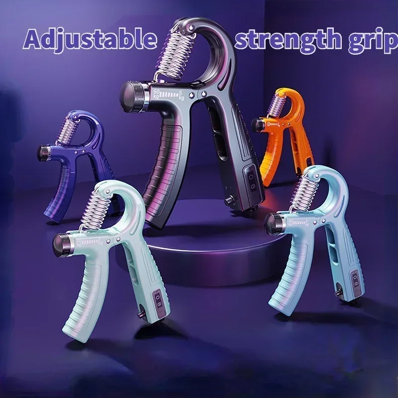 

5-60kg Adjustable Resistance Hand Grip Strength Device Fitness Hand Exercise Device Finger Forearm Strengthening Device gripper