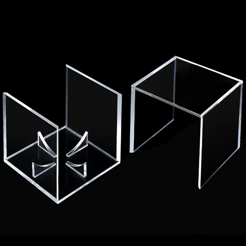 Акриловый дисплей для бейсбольных мячей футляра 8x8x8 см памятный украшение дома