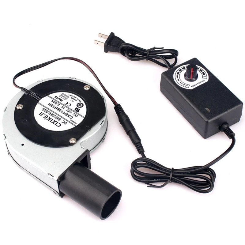 

25W Brushless Turbo Blower AC100-240V 50/60HZ Input BBQ Fan Portable Blower