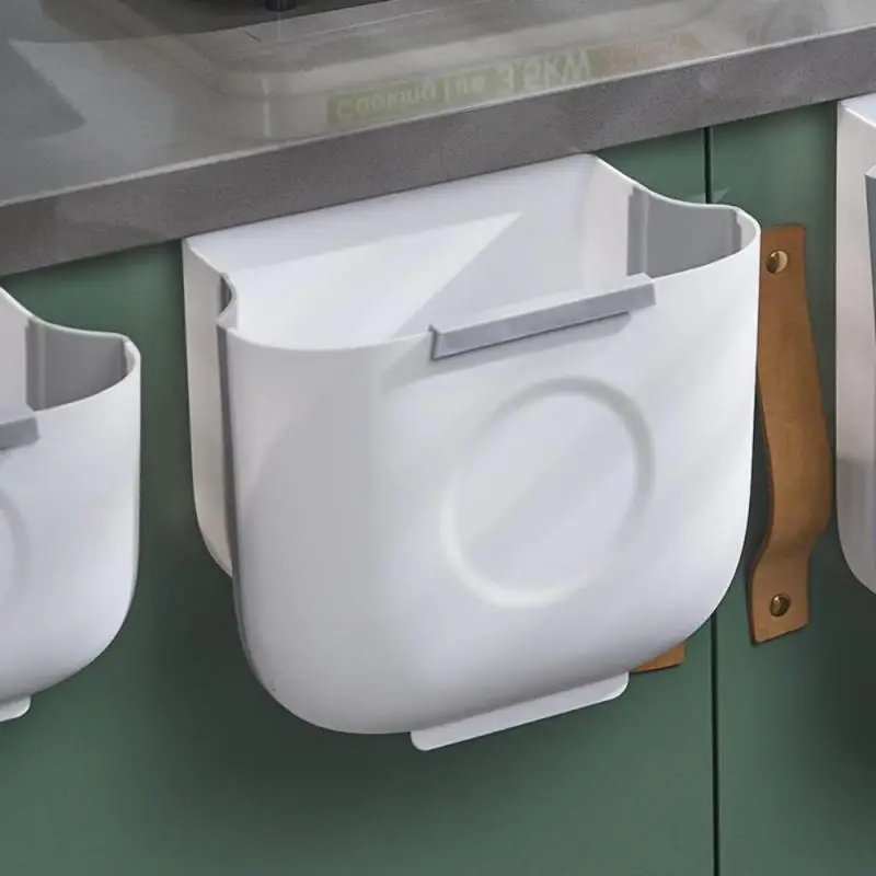 Складной мусорный бак для кухни подвесной дверь шкафа настенное ведро мусора