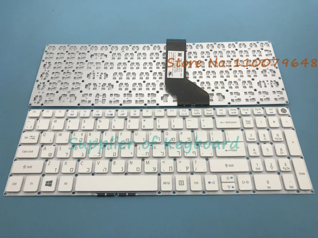Для Acer Aspire E5-573 E5-573T E5-573TG E5-573G E5-722 E5-772 V3-574G E5-532G LV5T_A50B Иврит/Вугерийская клавиатура