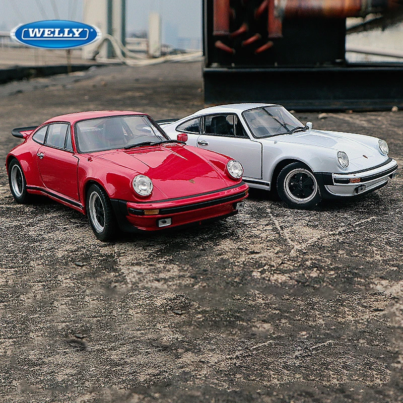 Модель спортивного автомобиля WELLY 1:24 1974 Porsche 911 Turbo 3 0 из сплава модель литая