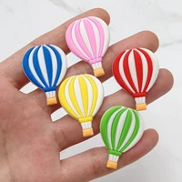 dropshipping pvc shoe buckle accessories funny diy colorful hot air balloon shoe decoration jibz for crocs charms kid party gift