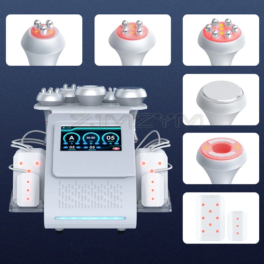 6-в-1 80K вакуумная липо ультразвуковая кавитация радиочастотная многополярная
