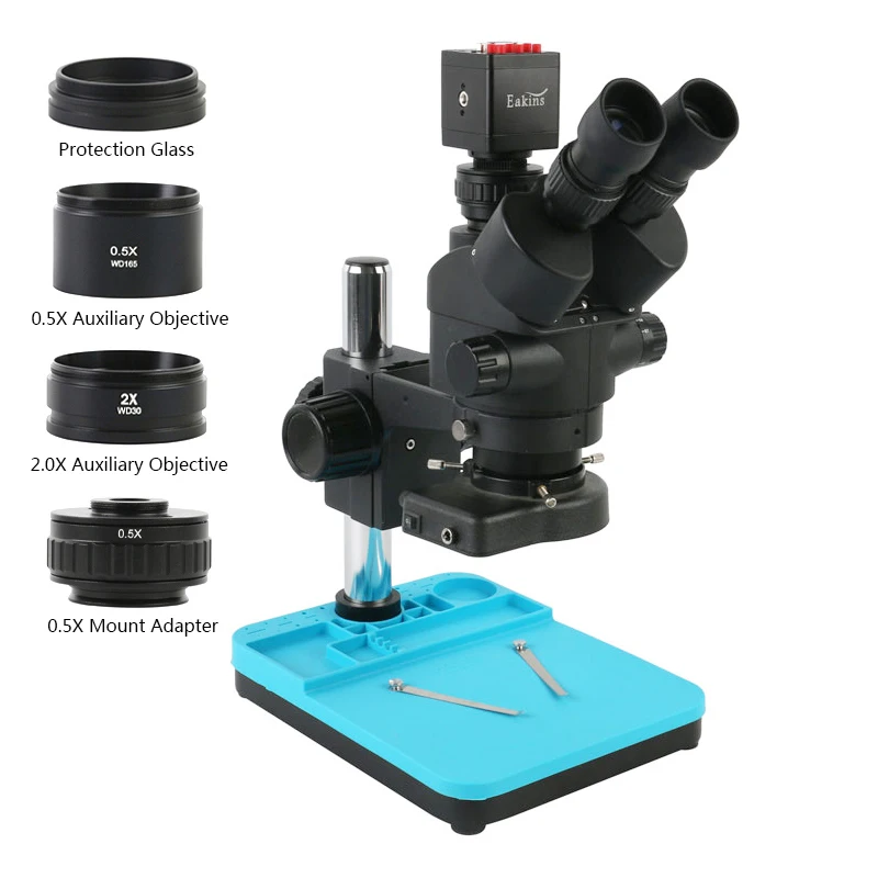 

3.5X 7X 45X 90X Zoom Trinocular Stereo Microscope 1080P SONY IMX307 Industry Digital Camera For Phone Watch Repair PCB Soldering