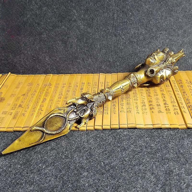 Большой пестик Будды из чистой меди помпы медный Ваджра тантрический Будда