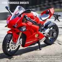 112 ducati v4s panigale diecast motorcycle model toy replica with sound light birthday gift christmas gift collection bike