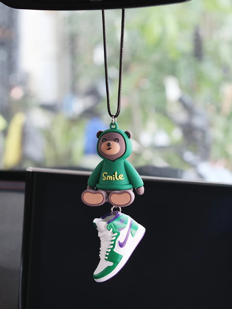 Модный подвесной автомобильный медведь для спортивной обуви Автомобильное