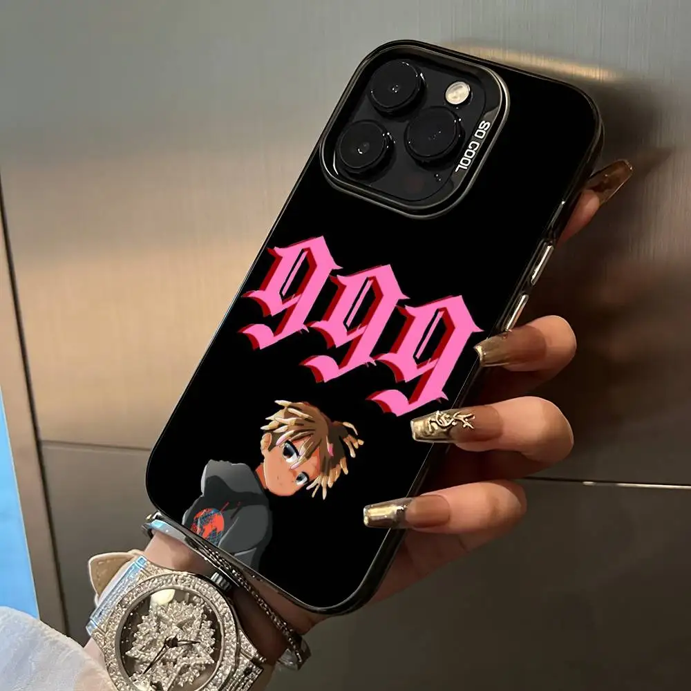 Чехол для телефона Rapper -999 J-Juice W-WRLD для iPhone 17, 16, 11, 12, 13, 14, 15, 16 Pro Max Plus, цветной, серебристый, с защитным бампером (art.: 3920d97c4e688) - 3920d97c4e688