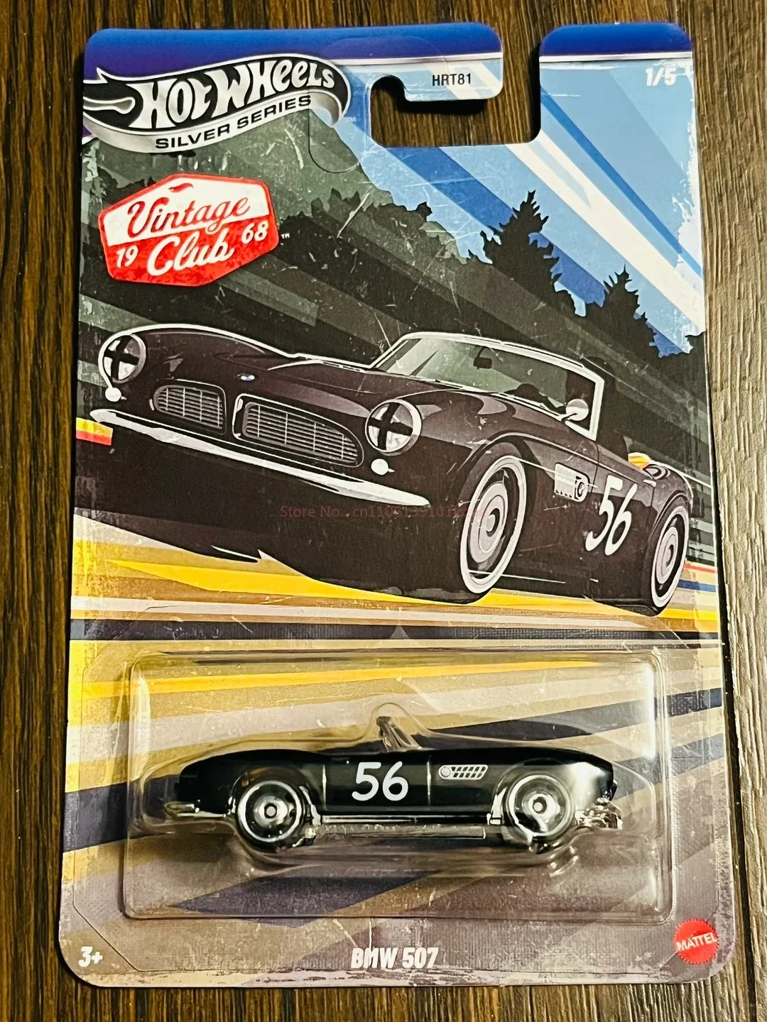 Коллекционная модель автомобиля Hot Wheels из серебряной серии HRT81: винтажный гоночный автомобиль 68 Racing Car, BMW 507, Porsche 356 для взрослых коллекционеров (art.: 3920da5bf27cd) - 3920da5bf27cd