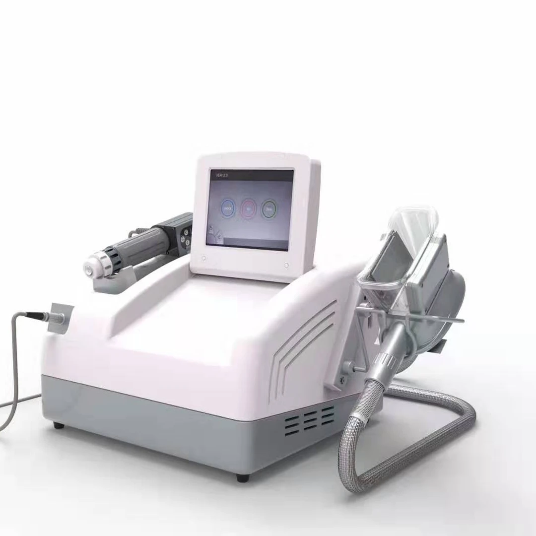 portable COOL WAVE +shock wave therapy device/ combination of cryo  and Electro shockwave ED Therapy for cellulite