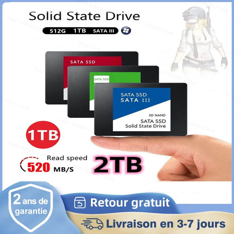 

Solid State Drive 500GB 1TB M.2 SATA Interface Network Storage 1TB 4TB Solid State Drive Hard Disk 2TB High Capacity For Laptops