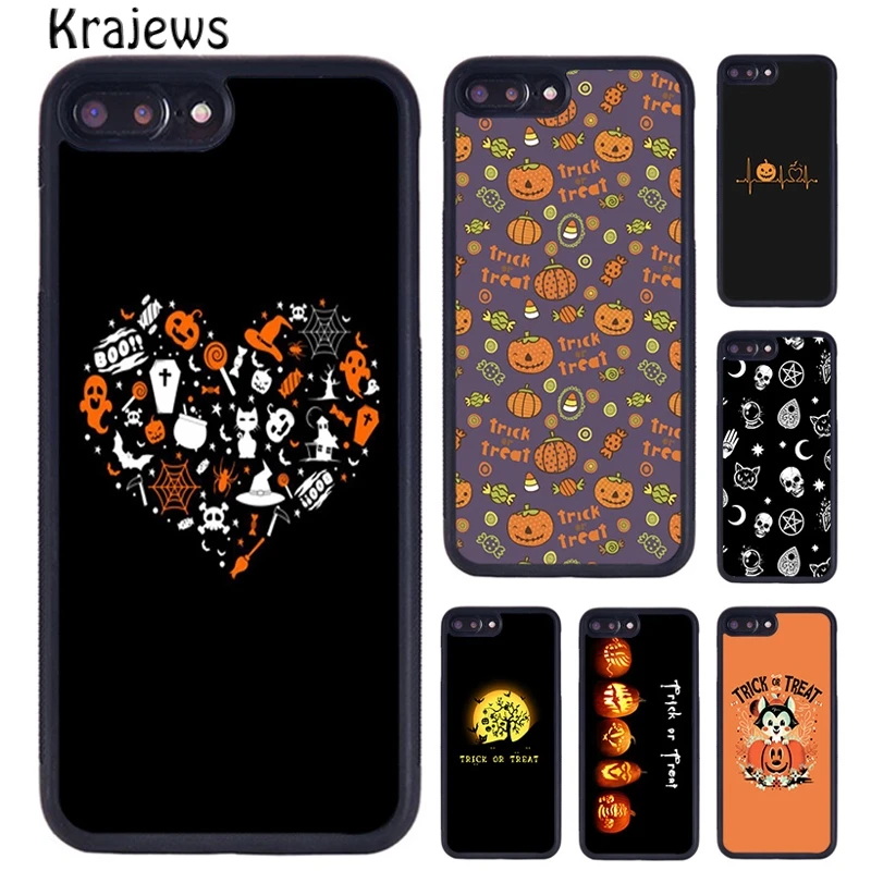 Чехол для телефона Krajews Halloween Trick or Treat Horror iPhone 16 15 14 plus XR XS 11 12 13 pro max coque