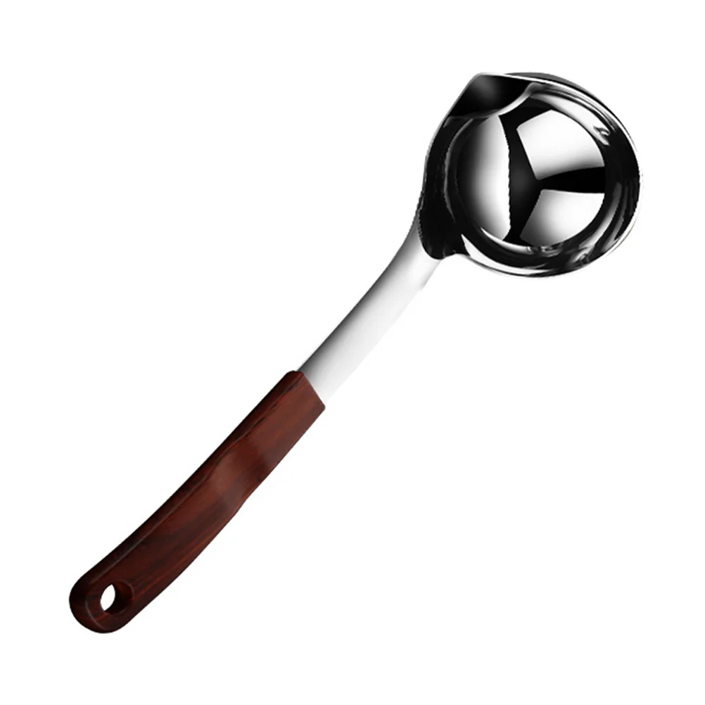

Oil Separator Spoon Stainless Steel Spoon Soup Ladle Skimmer Scoop with Handle for Pot Restaurant Home Kitchen