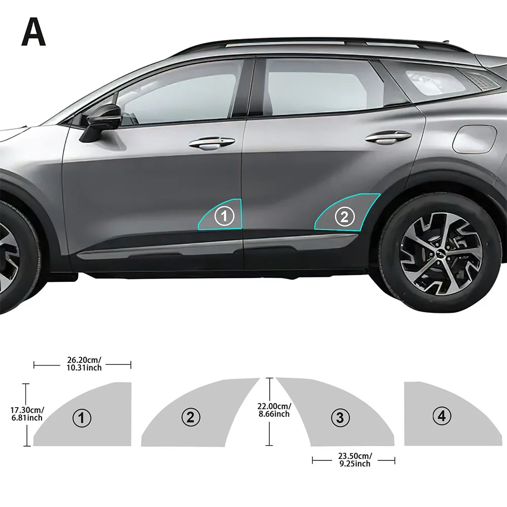 

Пленка для фар TPU для KIA Sportage NQ5 2022 2023 2024, защитная пленка для автомобильных дверей, прозрачная пленка PPF для ремонта, 8,5 мил