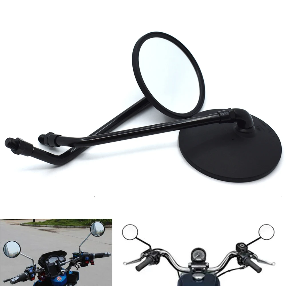 

Universal Round Motorcycle Mirrors 10MM Rearview Side Mirrors FOR Honda CB400 CB500F CB500X CB599 CB600/F CB650F CB1000