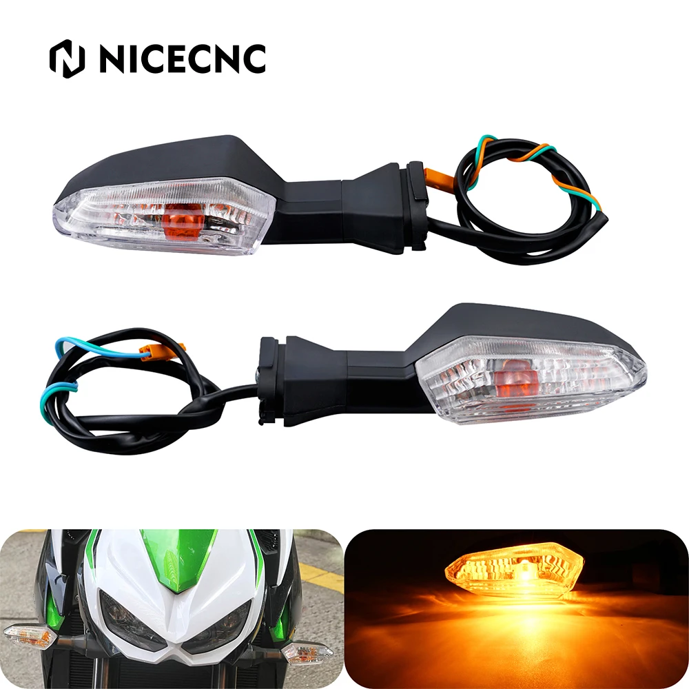 

Motorcycle Front Rear Turn Signals Turn Indicators Light for Kawasaki Z1000 Z800 Z750 Z300 Z125 Z250 Z250SL Ninja 250 SL ZRX1200
