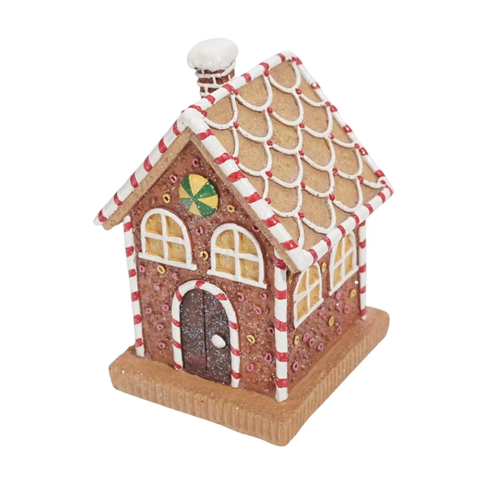 

Light up Dollhouse Landscape House Building Set Mini Dollhouse Village for Collectible Party Gift