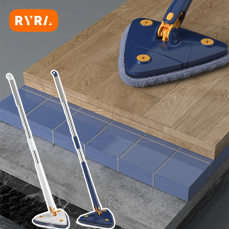 

Удлиненная треугольная Швабра RYRA, 360 поворотов, отжима, тип окна, стекла, унитаза, ванной, домашняя уборка, Потолочная пыль