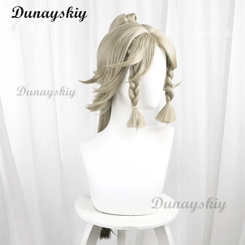 Парик для косплея Genshin Impact Kachina светлые длинные волосы конский хвост Nanatzcayan Natlan