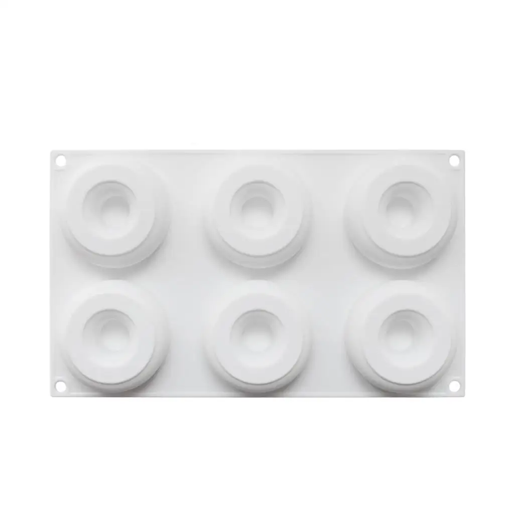 

Silicone Doughnut Mold 6 Cavity Mousse Cake Mould DIY Dessert Baking Tray Jelly Pan Bakeware Cake Baking Utensils