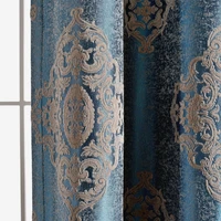 new curtains for living dining room bedroom custom european luxury light luxury chenille jacquard window curtain room decor blue