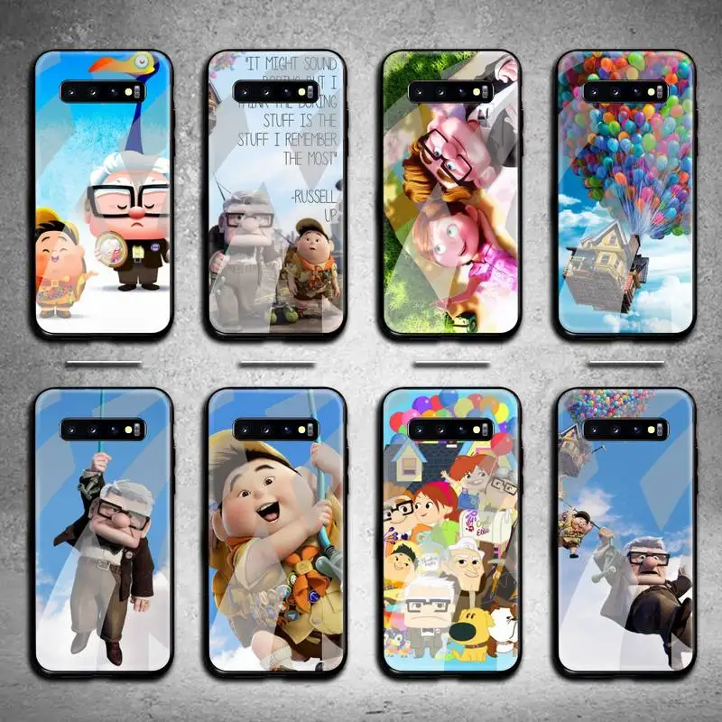 

Disney Up Phone Case Tempered Glass For Samsung S20 Plus S7 S8 S9 S10 Note 8 9 10 Plus