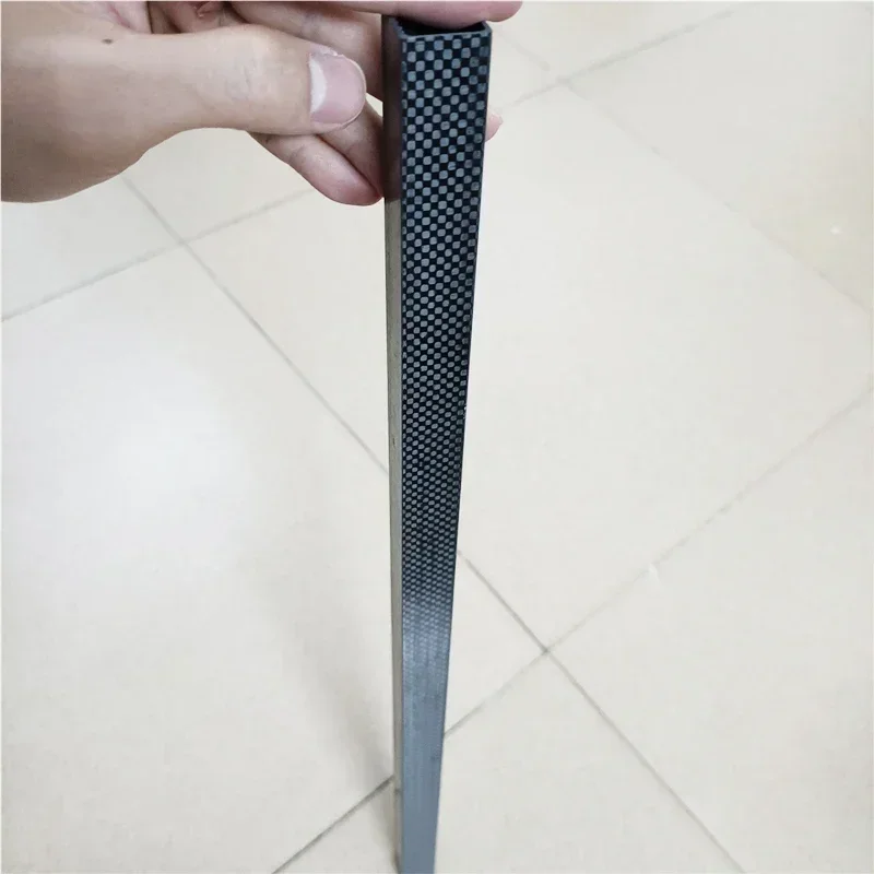 Квадратная трубка из полностью углеродного волокна 3K высокопрочная наружный